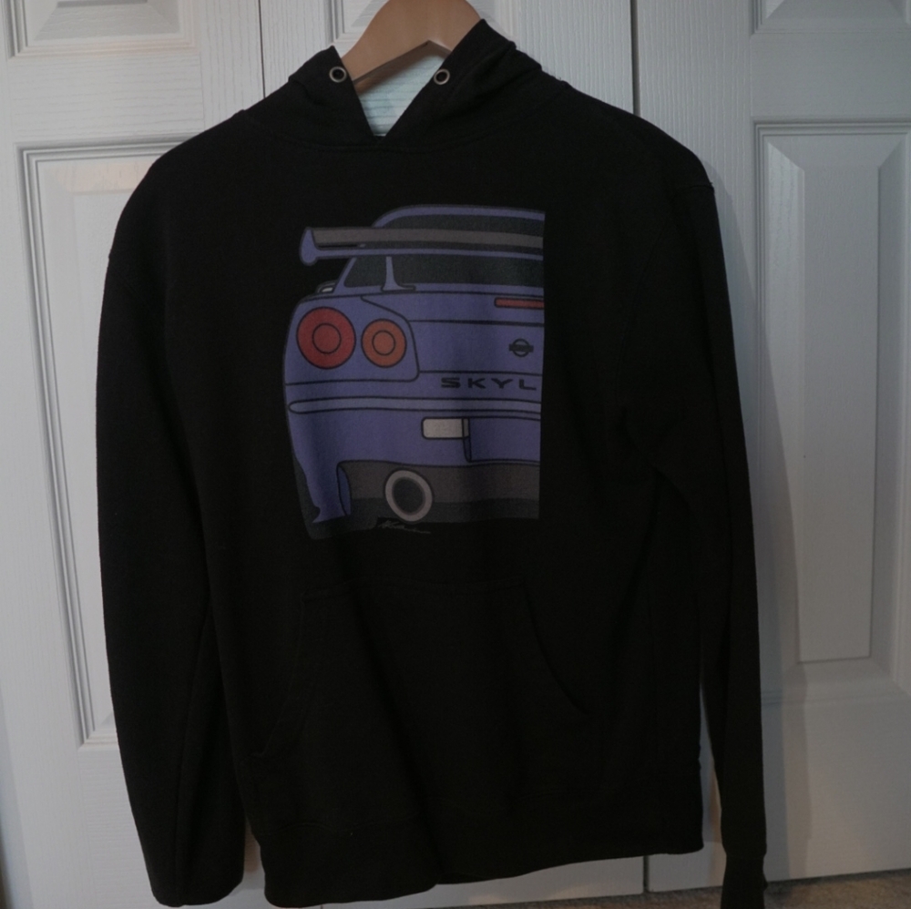 R34 Nissan GTR Skyline Car Hoodie (S)